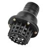 Water Pump Foot Valve Black PVC Low Pressure Flat Check Valve for Fluid Machine(2in)