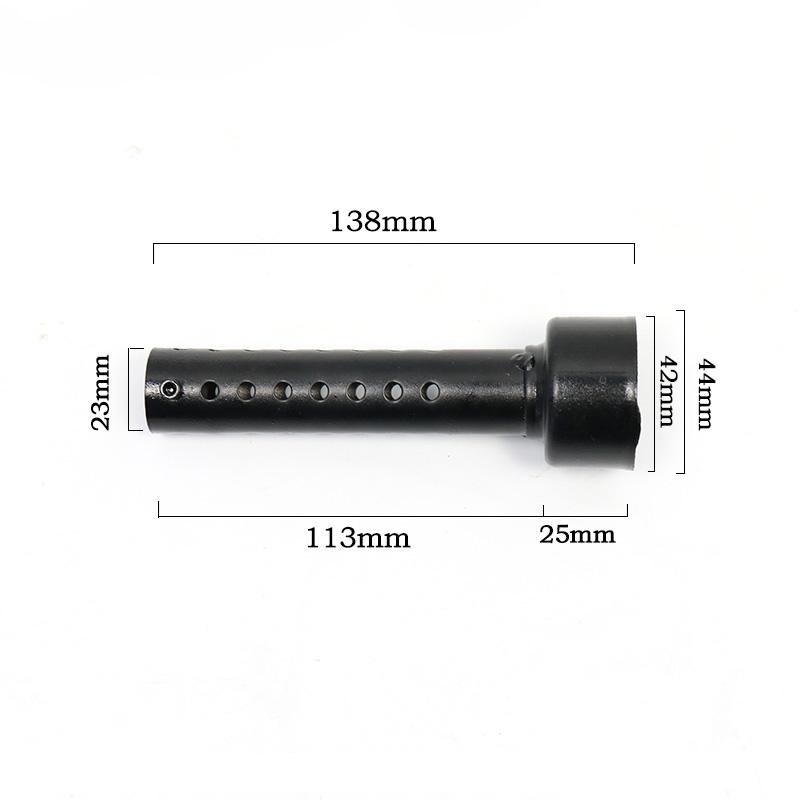 Universal Motorcycle Silver Exhaust  Noise Sound Eliminator Exhaust Adjustable Muffler  35mm/42mm/45mm/48mm/60mm