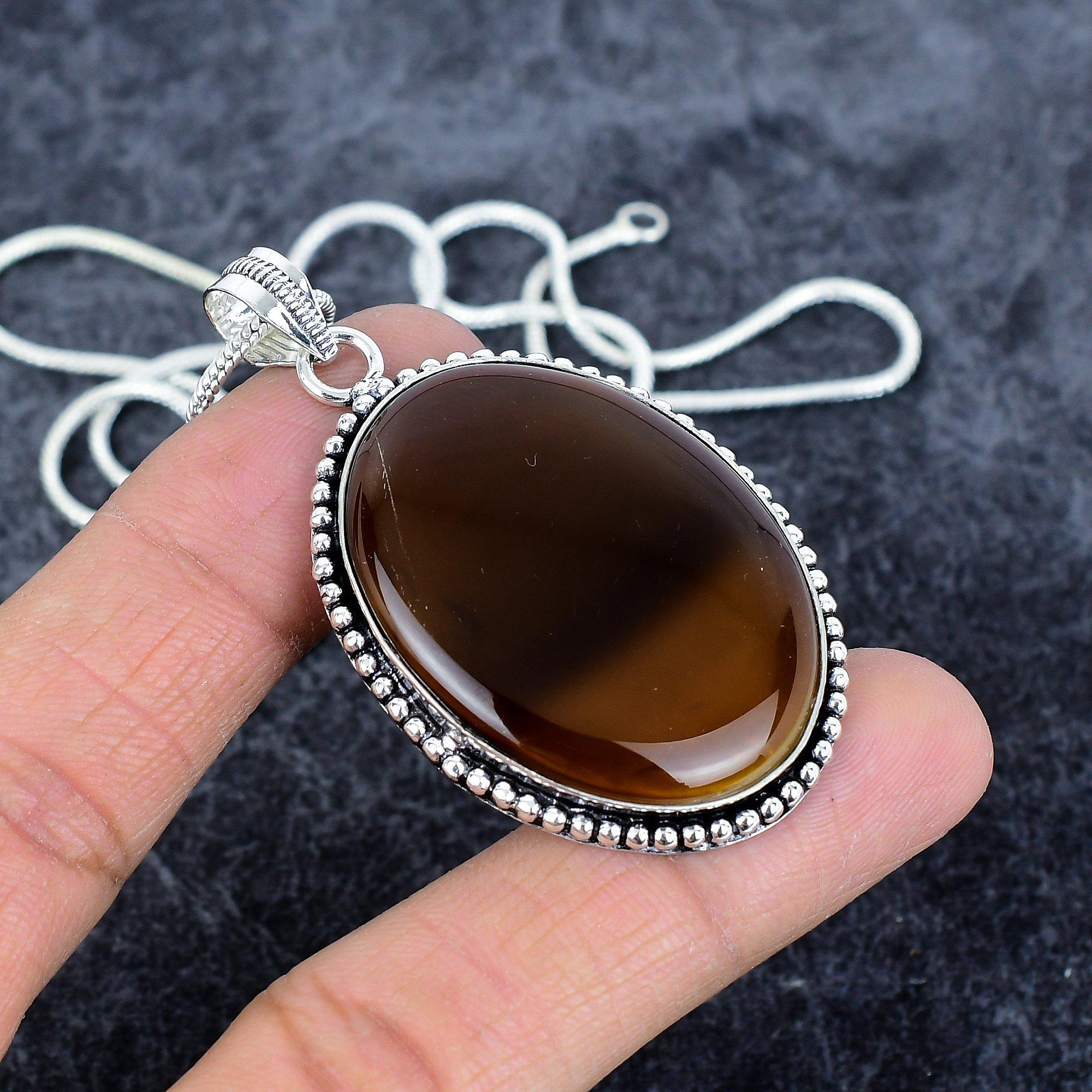 

Carnelian Gemstone Handmade 925 Sterling Silver Jewelry Pendant 2.36 M-2885