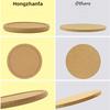 Cork Coaster Diameter 10cm Thickness 10mm Set 8 Groove Design High-density Natural Cork.