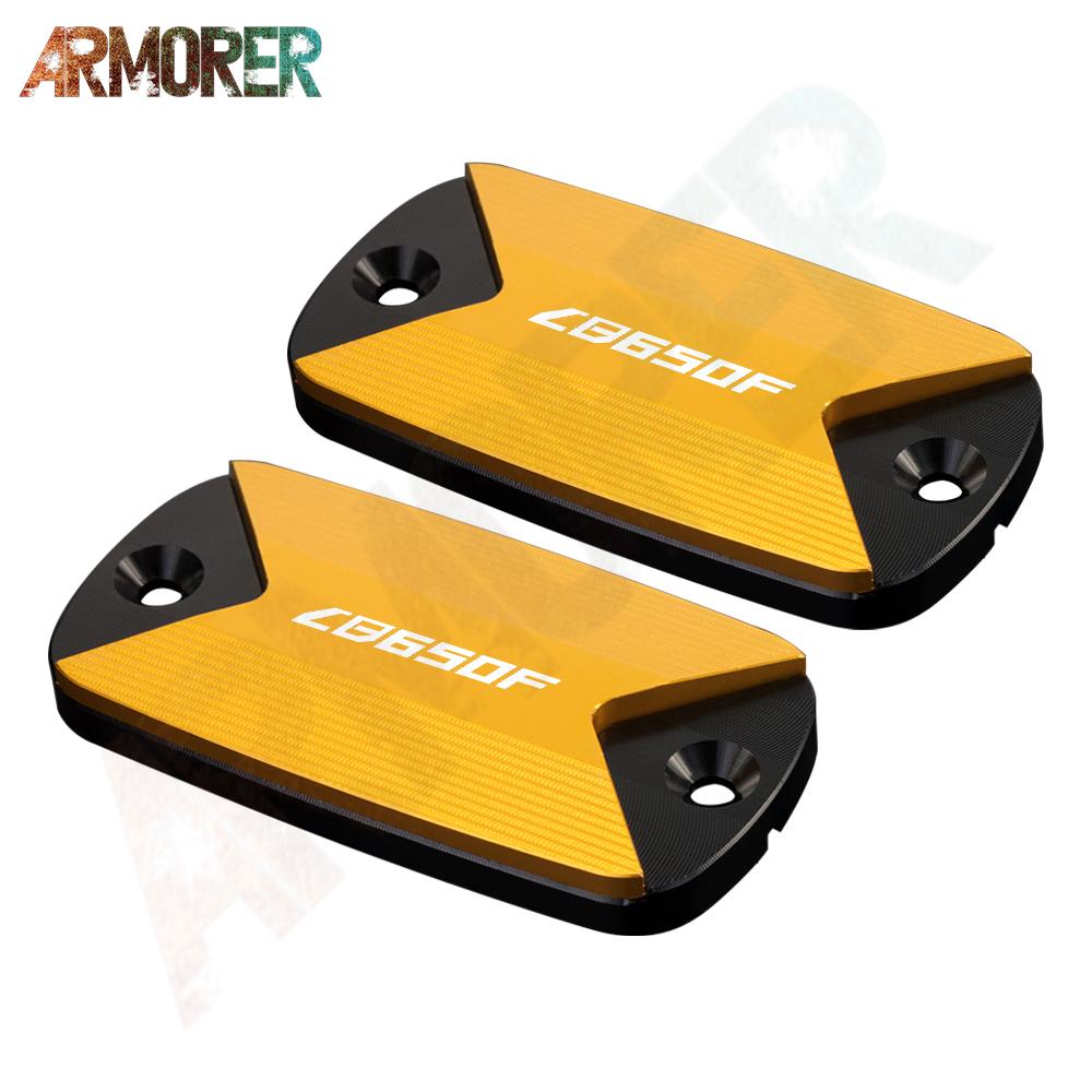 Motorcycle Aluminum CNC Aluminum Front Brake Fluid Tank Cap Fluid Reservoir Cover For HONDA CB650F CB 650F CB650 F 2016