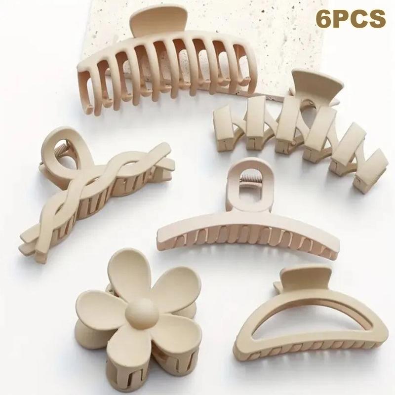 

6/8/11 шт. Набор высококачественных матовых зажимов для волос для женщин, универсальные большие зажимы-акулы, головные уборы, однотонные аксессуары для волос, подарки