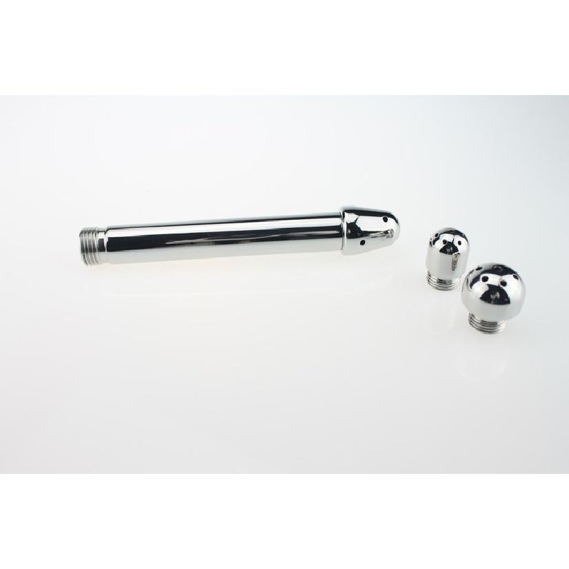Vagina-Anus-Dreikopf-Spülung aus Aluminiumlegierung, Klistierzubehör, Analsex-Reinigungswerkzeug, Bidet für Erwachsene, Analplug, exotisches Spielzeug