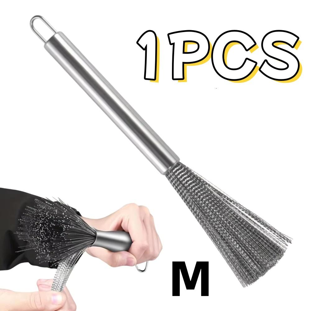 

1-2Pc Stainless Steel Pot Brush Long Handle Multi-Functional Cleaning Brush Hanging Washing For Kitchen Sink Pans Scrubber Tools