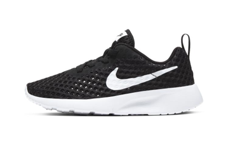 

Nike Tanjun BR BPE Slip Resistant Cushioning Breathable Low top Kids Lifestyle Shoes Black White CW3179-011 28