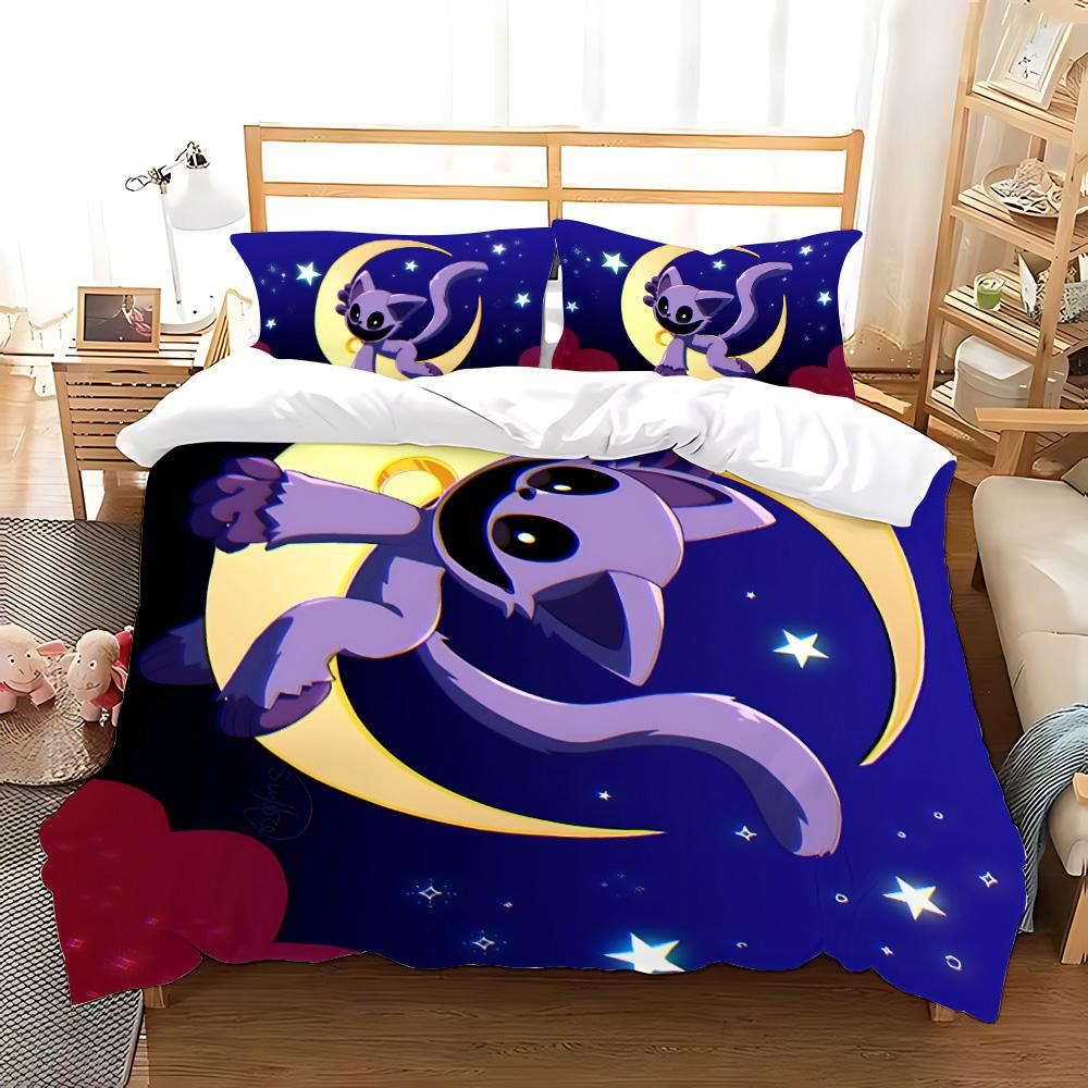 3D Tisk Hra CatNap x DogDay Ložní soupravy Přikrývka Prošívaná přikrývka Přehoz na postel Povlak na přikrývku Povlak na polštář 2-3dílné sady Dekorace ložnice