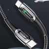 Usams Kabel Pleciony Usb-C Na Lightningsmart Power-Off 20W Pd Cable 1.2M Czarny/Black Sj518Usb01 (Us-Sj518)