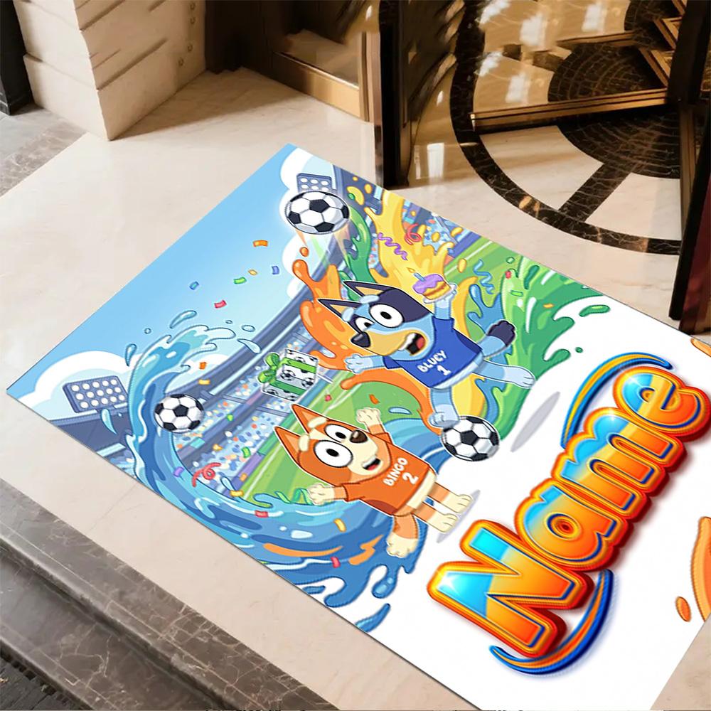 Christmas Friends Celebration Customize Text Floor Mat Design for Living Rooms Foyer Dormitory Entryway Anti-slip Rug Office home decor Spiritual Gift