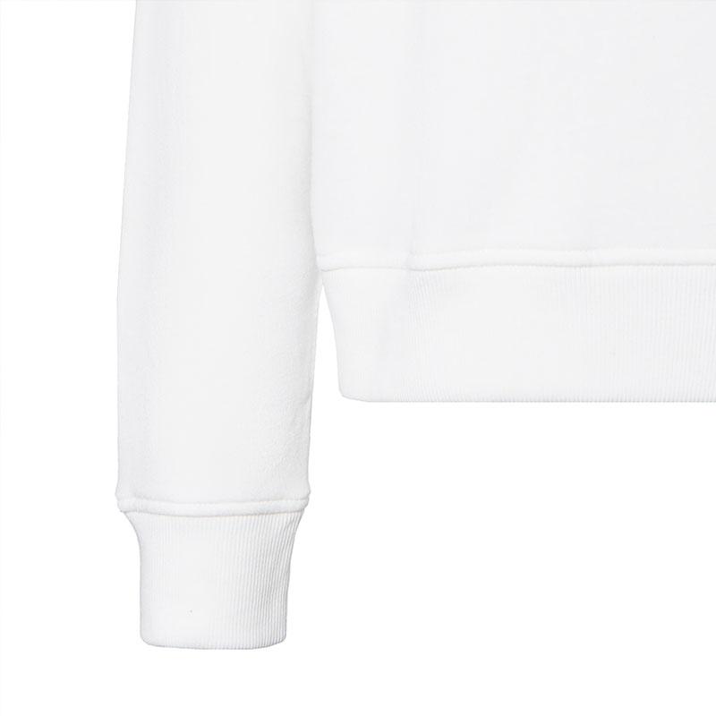 Polo Ralph Lauren Solid Color Heart Pattern Drawstring Hooded Loose Long Sleeve Sweatshirt Women Sweatshirt White WMPOKNINFB20187-100