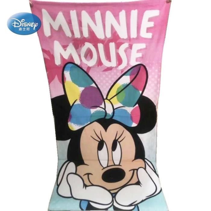 Serviette de bain - Disney - Minnie Mouse - 100% coton - 70x140cm - Rose