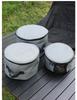 Portable Camping Cookware Set with Tableware Storage Bag