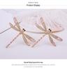 Elegant Dragonfly Brooch for Women - Gold-Plated, Zircon-Studded, Luxurious Accessory.
