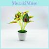 Artificial Green Plant Pot With Fabric Leaves For Home Decor And Office Display