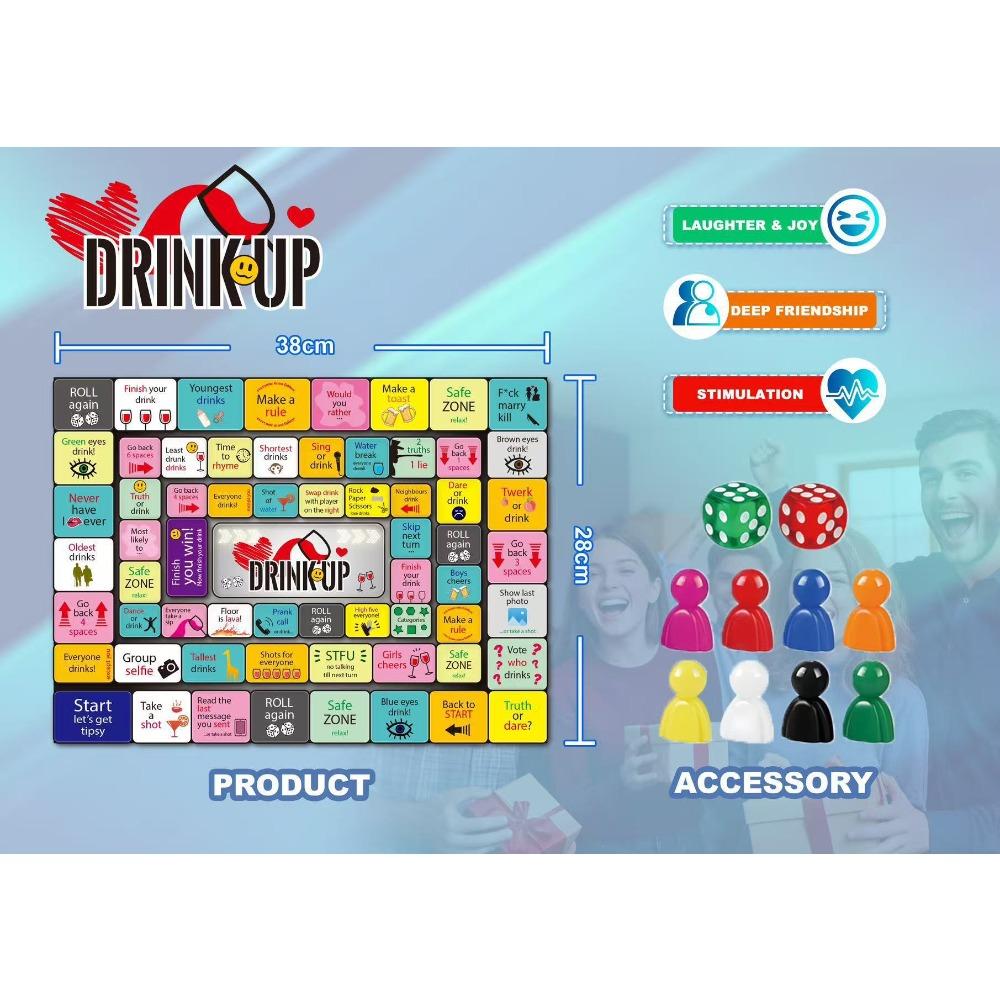 New Couple Board Party Drinking Tabletop Adult Dating Game