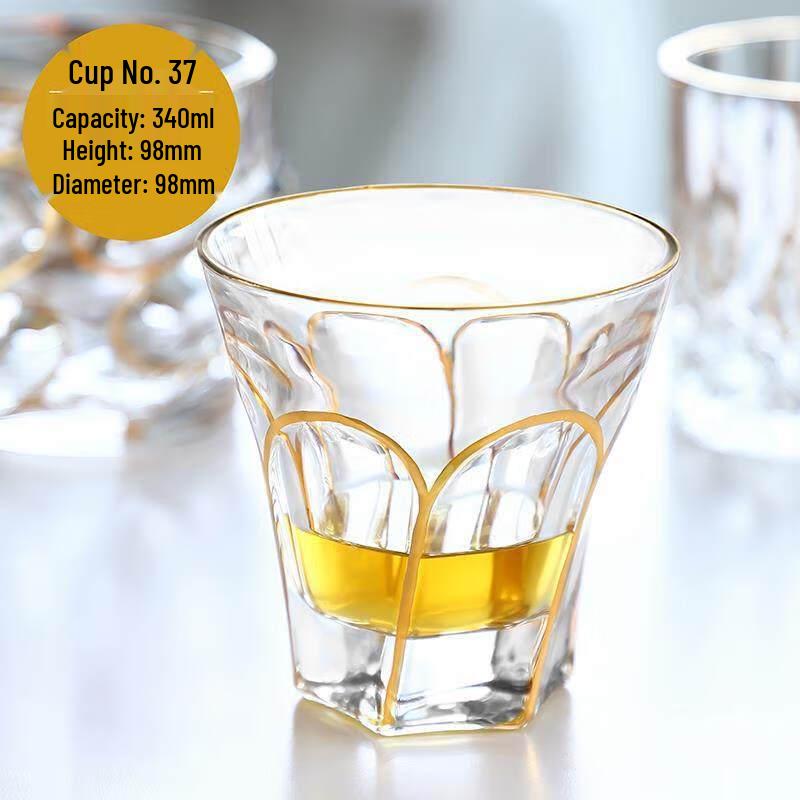 HA Luxury Crystal Glass Whiskey & Wine Goblet