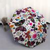 1pc Butterfly Mandala Automatic Opening/Closing Folding Umbrella with 101 Ribs, Plastic Handle, Windproof Portable Sunshade Umbrella Hallowe
