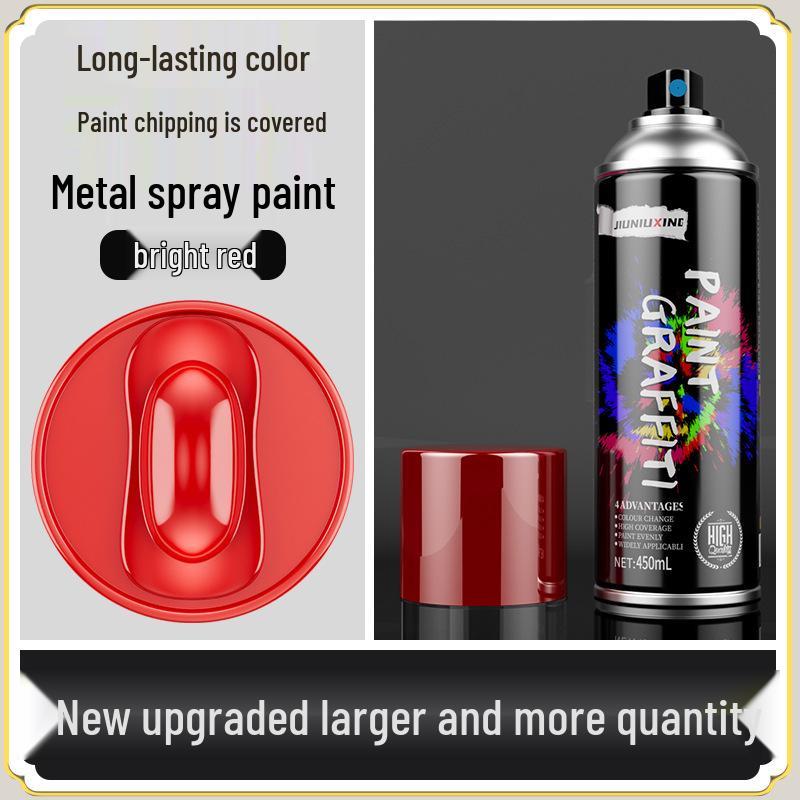 Rustproof Metallic Hand-Spray Paint: Anti-Corrosion, High-Temperature, Waterproof, White Refinishing for Rust Removal