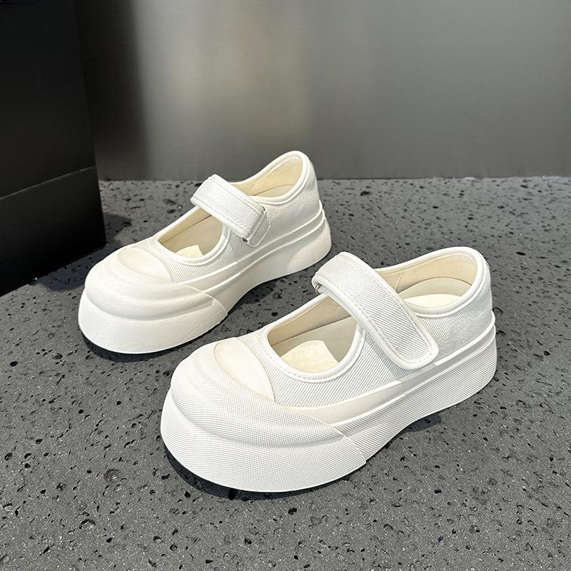 Women's Shoes Summer New Platform Fashion Mary Jane Shoes Casual Sports Versatile Canvas Shoes Women's