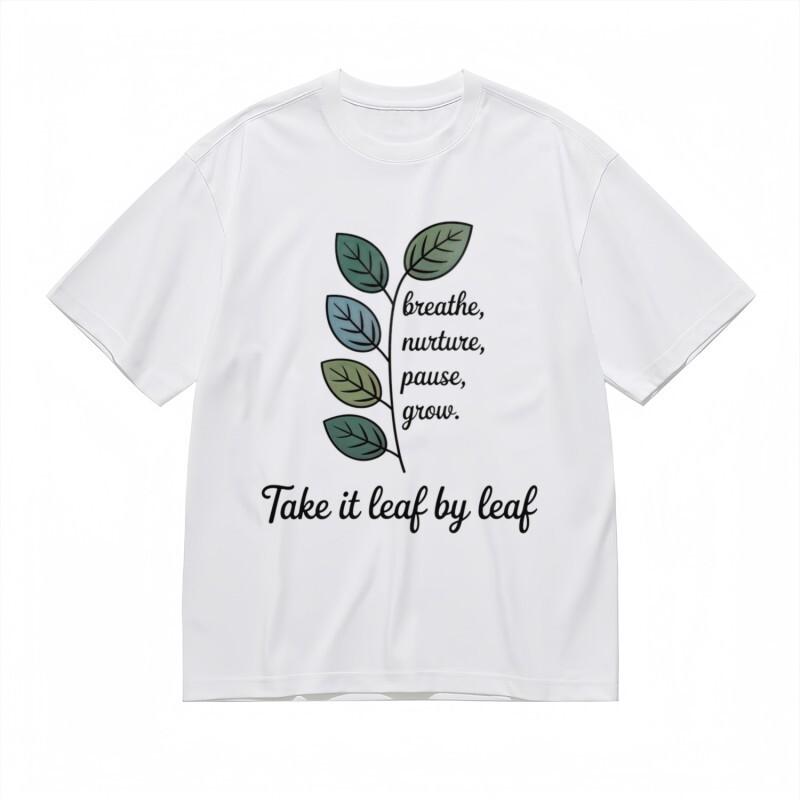 

Women s Comfortable All-Season Classic T-Shirt Leaf Growth Metaphor Printed 2XL