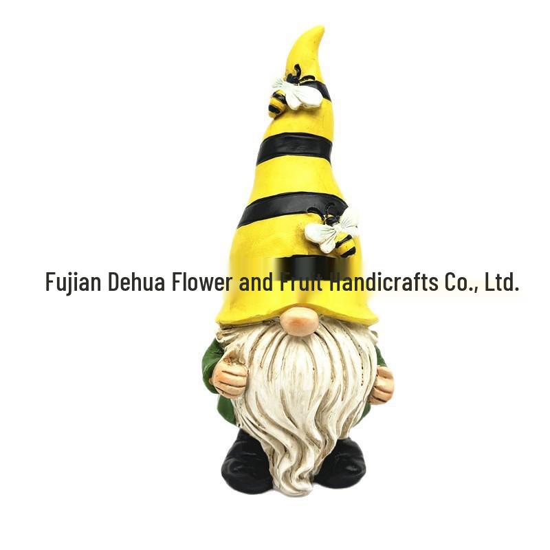 Resin Dwarf Elf Statue: Indoor/Outdoor Garden Decoration
