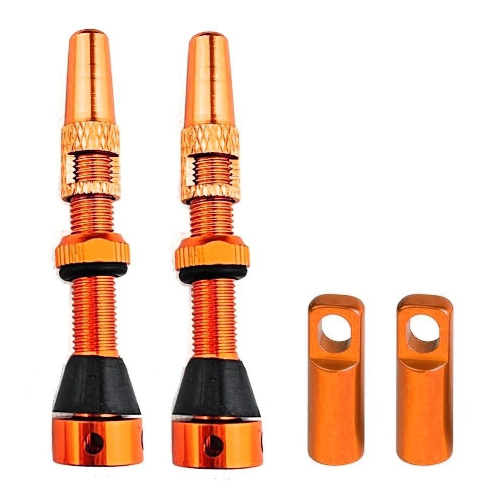 1 Pair CNC Technology Tubeless Tire Valves 40mm/44mm/60mm Bike Valve Kits  Bicycle Tires