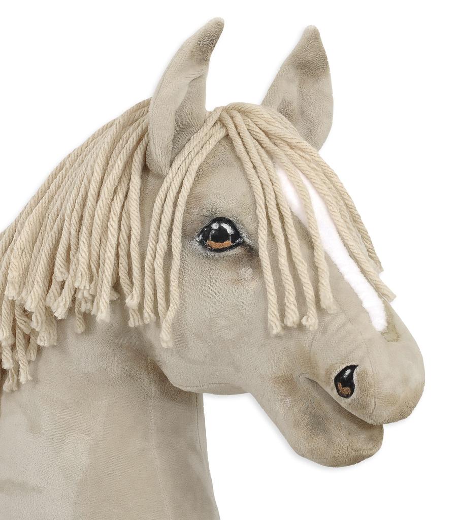 Hobby Horse Large Premium Stick Horse - cremello A3