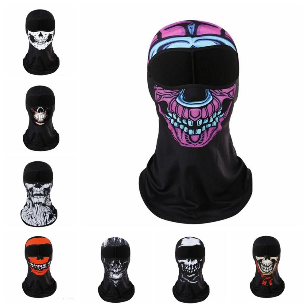 

Portable Cycling Full Face Mask Breathable Riding Headwear Motorcycle Balaclava Men style 3