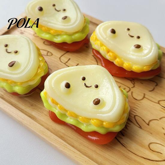Layered Sandwich Stress Relief Toy, Slow Rising Cartoon Sandwich Squeeze Toy, Detachable Sandwich Fidget Toy for Kids Adults