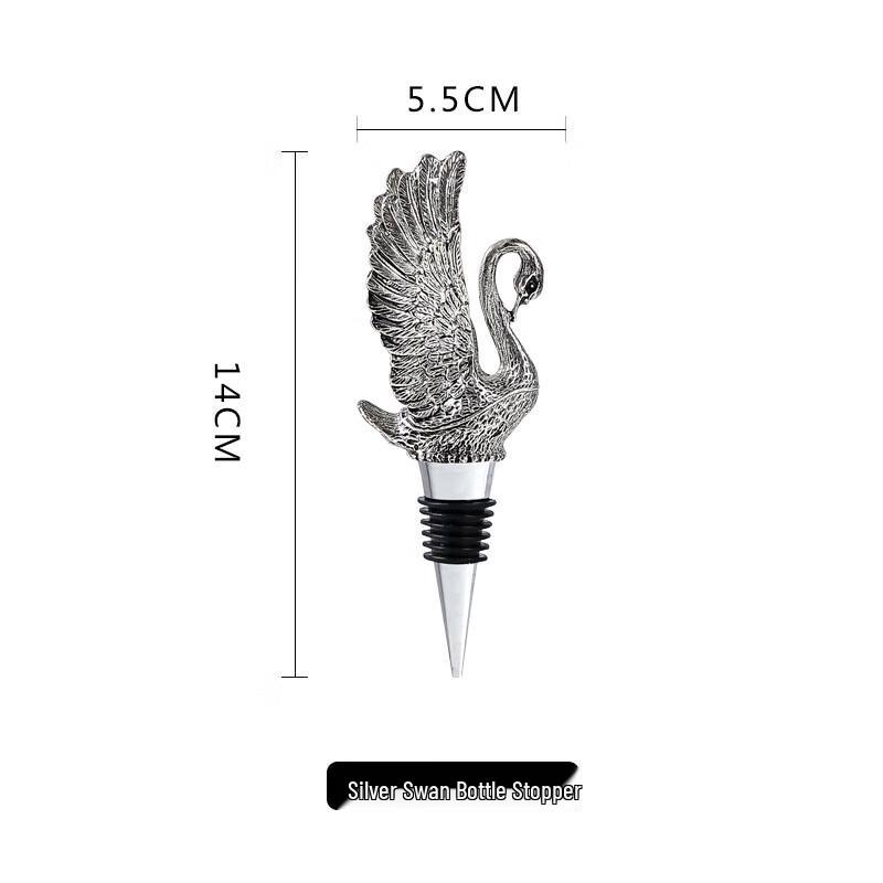 Jägermeister Deer Head & Silver Swan Wine Pourer Set