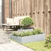 Garden Planter Silver 100 X 100 X 50 Cm Galvanized Steel