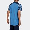 Adidas Player Edition 20-21 Season Japan Team Contrast Print Sports Short Sleeve T-Shirt Men Tops Blue ED7371