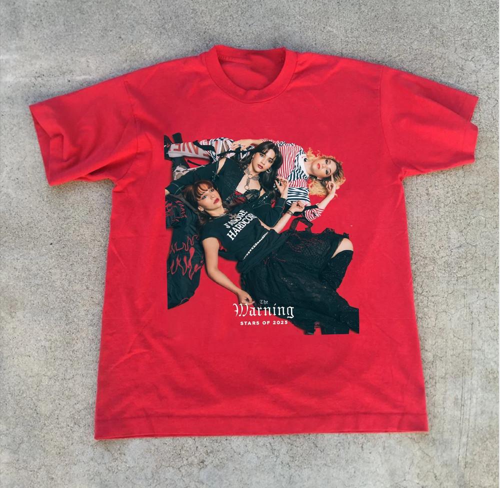 The Warning Band 2025 Member Tour USA Red Cotton  Full Size S-5XL Unisex T-Shirt S
