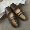 Spring New Retro Single Shoes Mary Jane Single Shoes Simple Commuting Daily Fairy Single Shoes