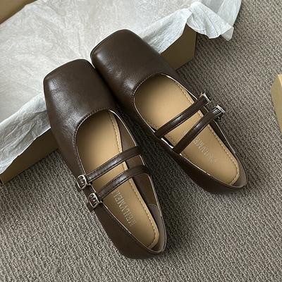 Frühling neue Retro Einzelne Schuhe Mary Jane Einzelne Schuhe einfach pendeln täglich Fee Einzelne Schuhe