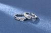 Silver Wedding Rings Steel Pair Adjustable Size Uni