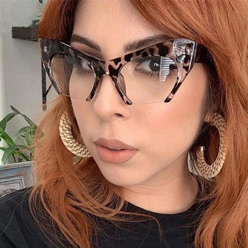 European American Style Women Glasses Frame Cat Eye Shape Blue Light Blocking Woman Glasses High Quality Glasses Women