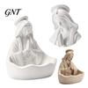 Sacred Altar Decorations Our Lady of Grace Statue, Virgin Mary Rosary Holder, Blessed Mother Figurine, Catholic Religious Confirmation Gift Home Decor