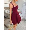 Women's Solid Color Dresses Elegant Style Solid Color Straps Short Dresses