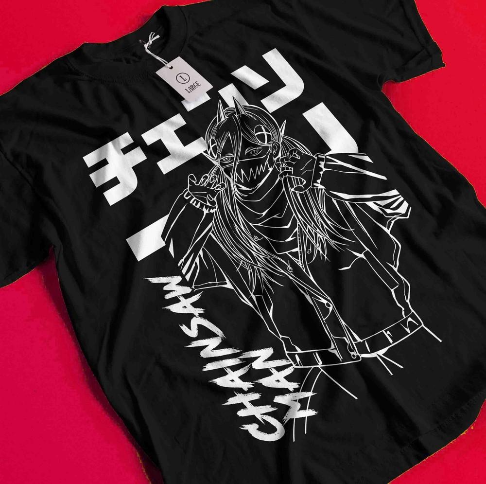 

Человек-бензопила Макима Футболка Аса Аки Аниме Дэнджи Футболка Пауэр Футболка Все размеры BB798 2XL