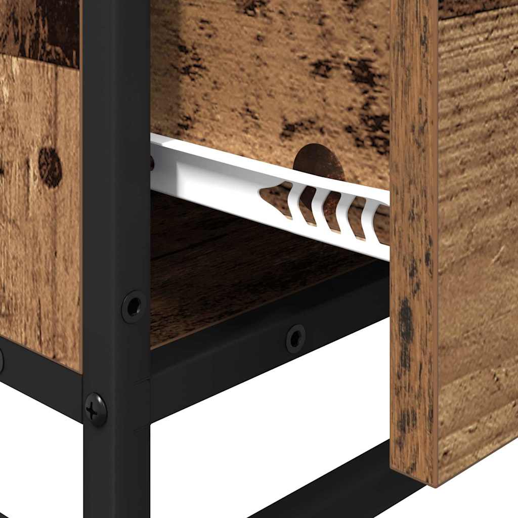 Bathroom Furniture Set with Drawers 4 pcs Reclaimed Wood Particleboard