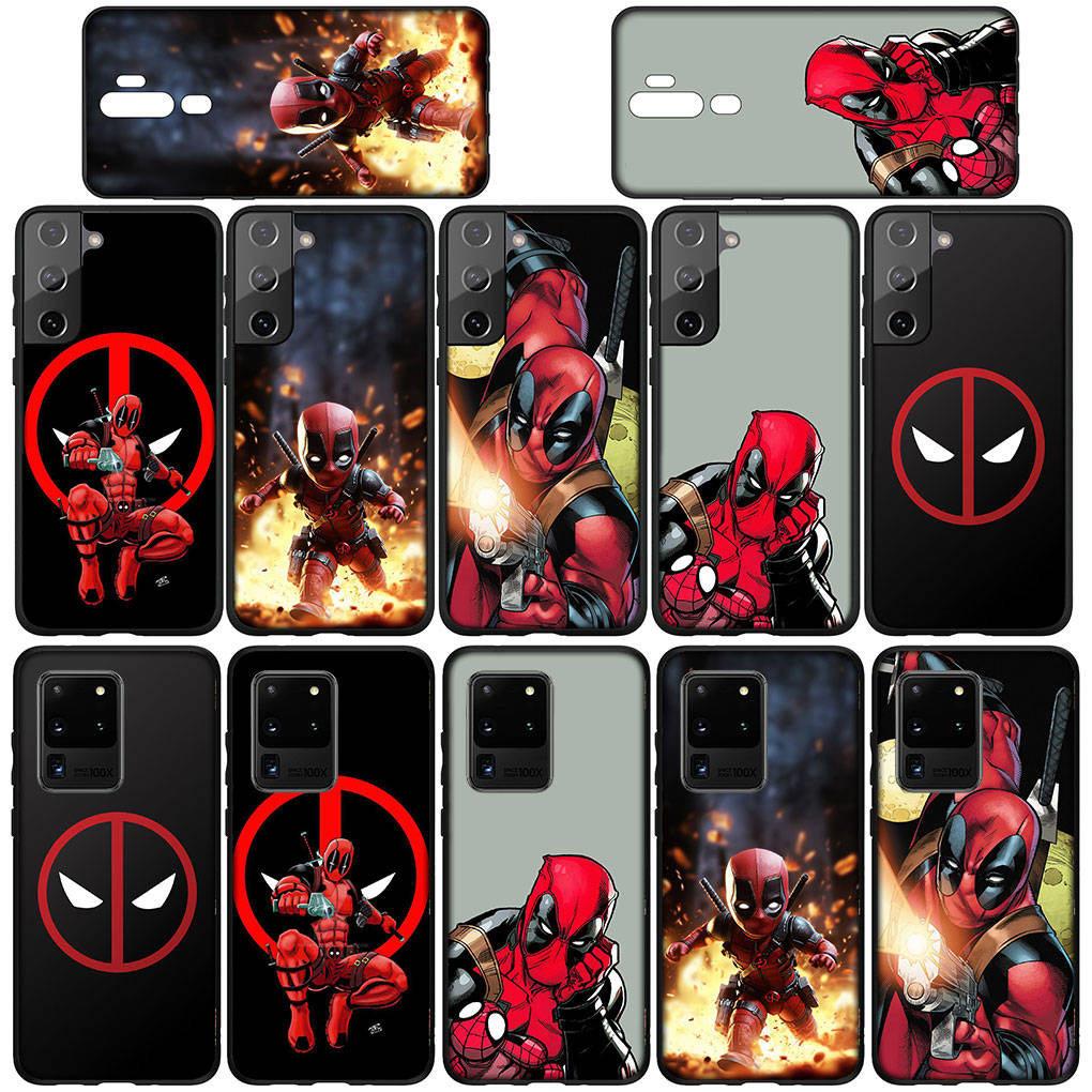 Phone Case for Samsung Galaxy S25 S24 S23 iPhone 16 15 Xiaomi Redmi Note 14 13 12 16E X 11 Pro Max OPPO Moto A4 Huawei Superhero Deadpool Comics Cover