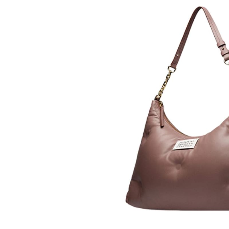 Maison Margiela Chain Leather Handbag Medium Women's Leather Pink SB3WG0020P4300T5071