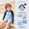 JELLYBABY Boys' Shark Print One-Piece Swimsuit