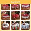 Large Christmas Round Tablecloth Xmas Holiday Table Cover Cloth Decor Homes