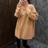 Women's Soft & Cozy Half-High Collar Sweater: Autumn/Winter Pullover, Slimming, Loose Fit, Knit Base Layer, Perfect for Lazy Days.