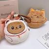 Lucky Wealth Siamese Cat Plush Ornament and Squeaky Bag Charm