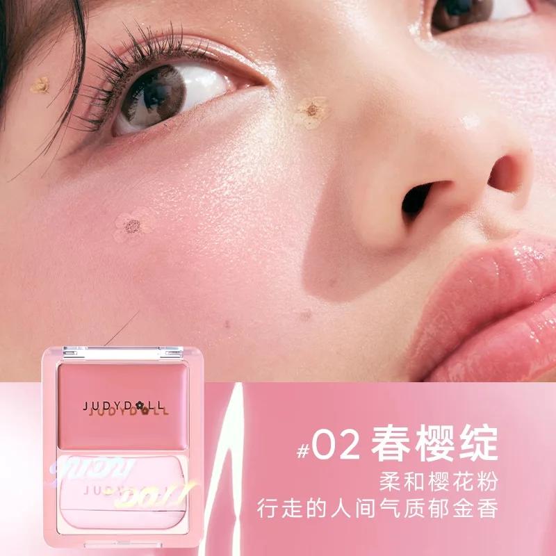 Judydoll Water Light Crème Hydraterende Blusher Multifunctionele Moisturizer Highlighter Uit te wrijven met Poeder Langdurige Gezichtsmake-up white