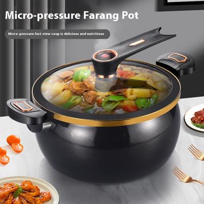 New Enamel Ceramic Crystal Pot Micro-pressure Soup Pot Household Multi-functional Large-capacity Stew Pot Hot Pot