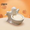 Ghost Shaped Tray for Candy 3D Printed Storage Ornament, Cute Bowl, Halloween Desktop DIY Hand Painted Crafts Jewelry Holder, Creative Desk Organizer