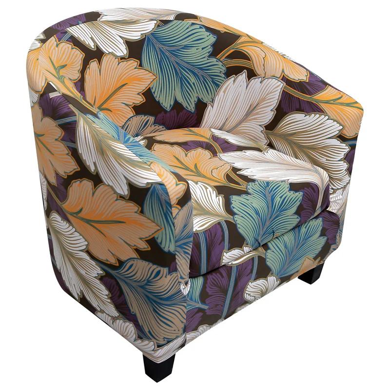 Stretch Club Chair Covers Printed Armchair Cover for Bar Counter All-inclusive Slipcover Washable Tub Couch Cover Home Decor